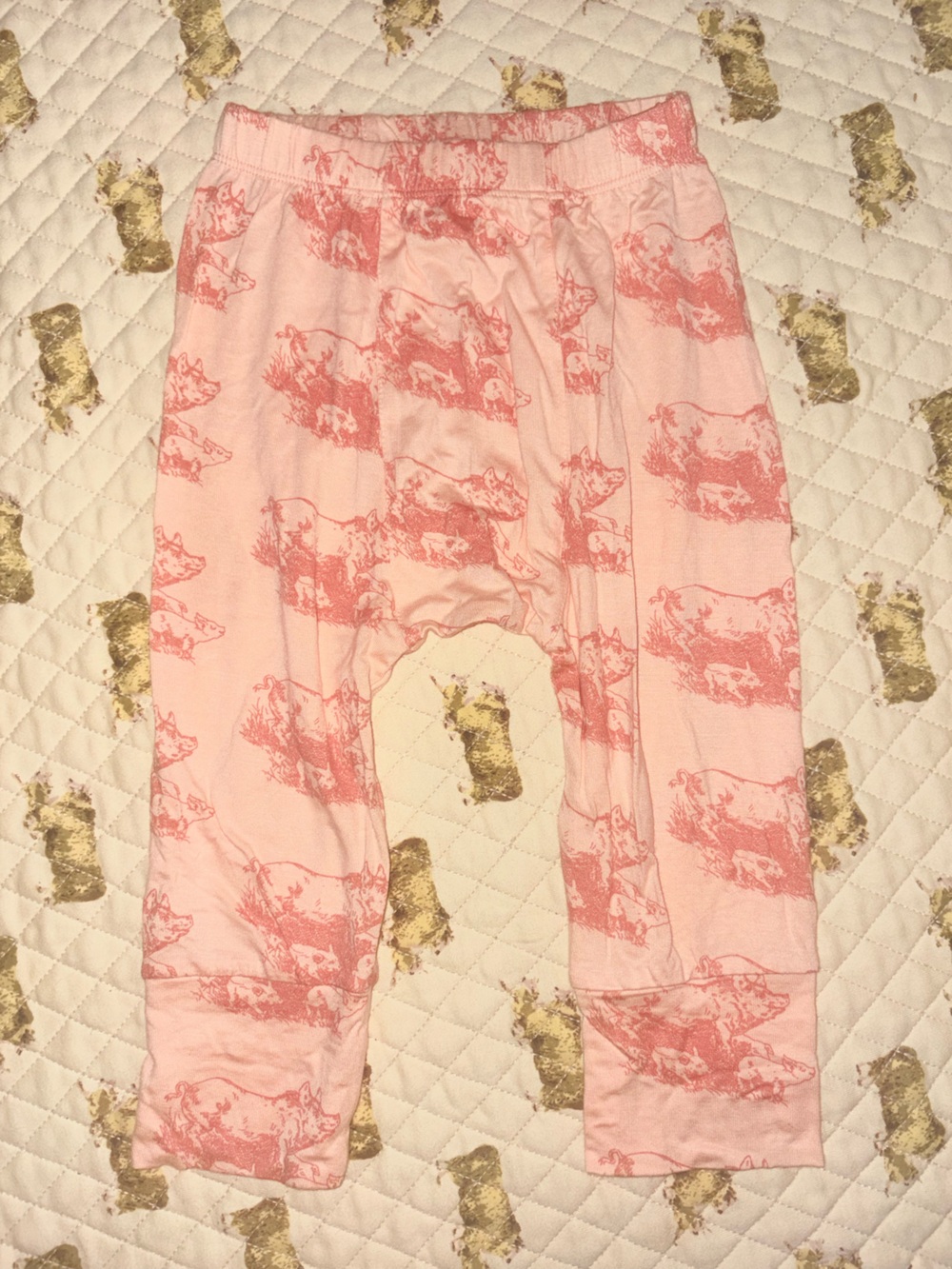 kate quinn Coral Peach Piggy Baby/Toddler Harem Pants 🌵18-24 months
